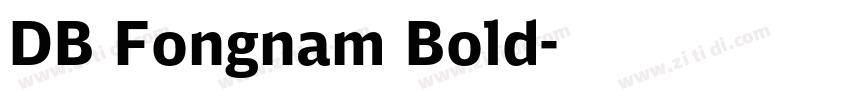 DB Fongnam Bold字体转换